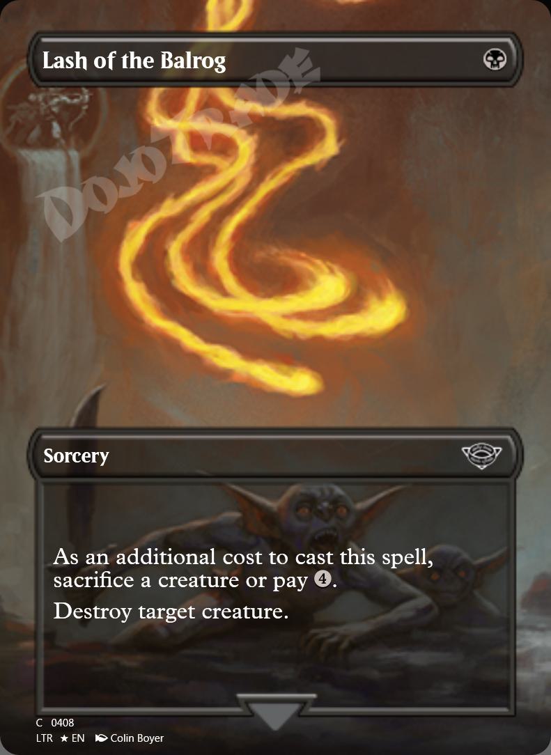 Lash of the Balrog (Borderless) FOIL