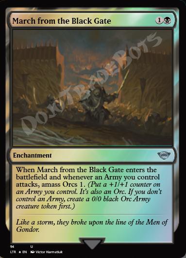 March from the Black Gate FOIL