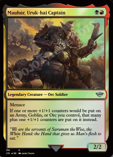 Mauhur, Uruk-hai Captain FOIL