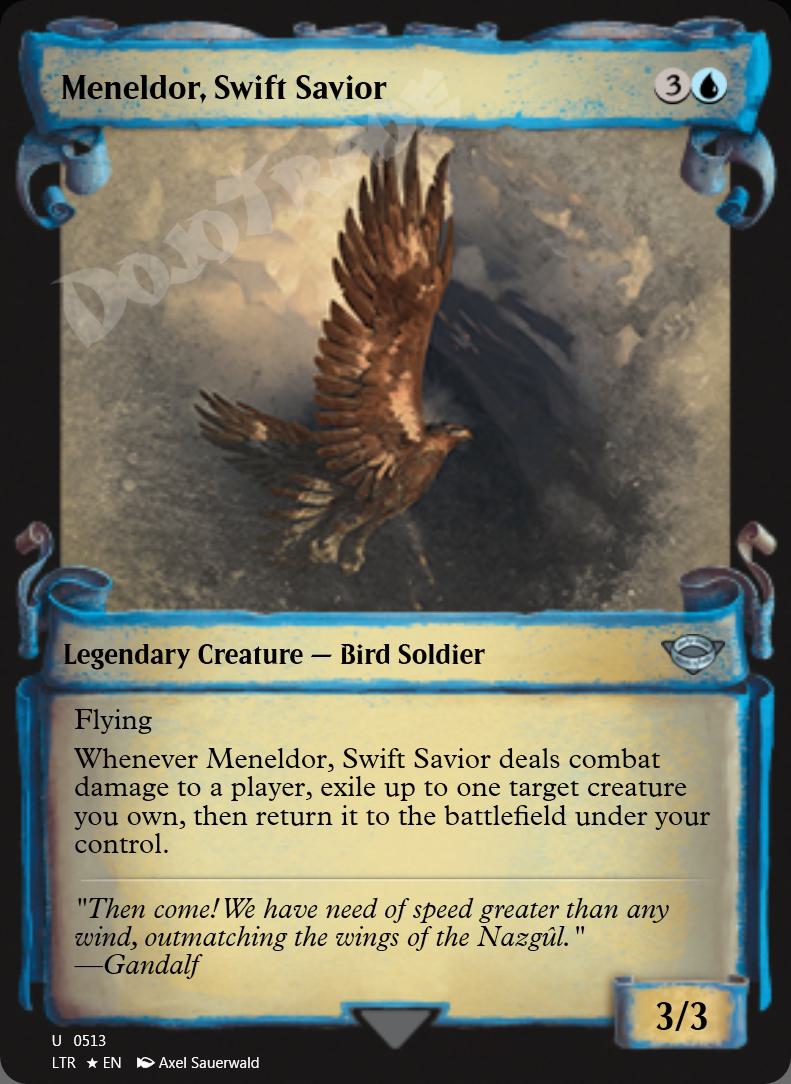 Meneldor, Swift Savior (Showcase Scrolls) FOIL