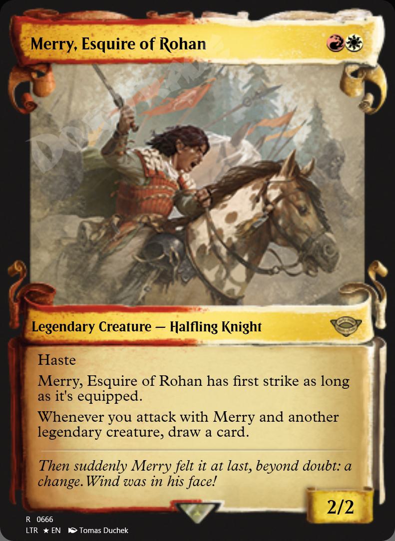 Merry, Esquire of Rohan (Showcase Scrolls) FOIL