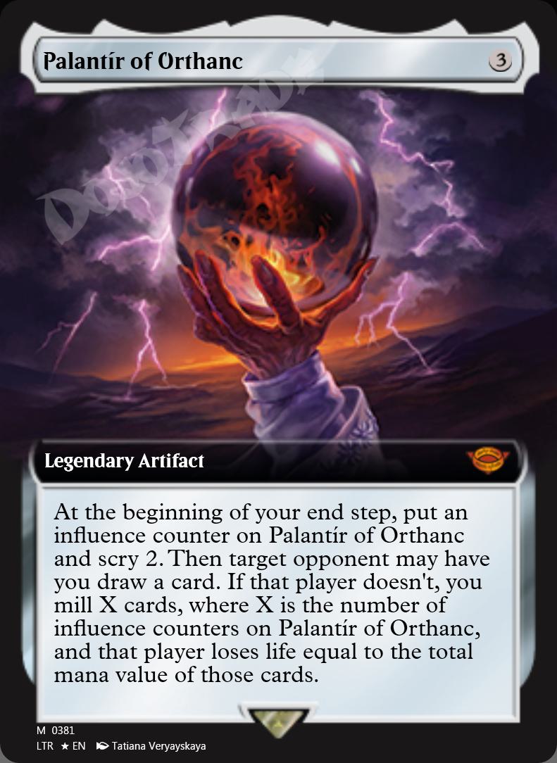 Palantir of Orthanc (Extended Art) FOIL