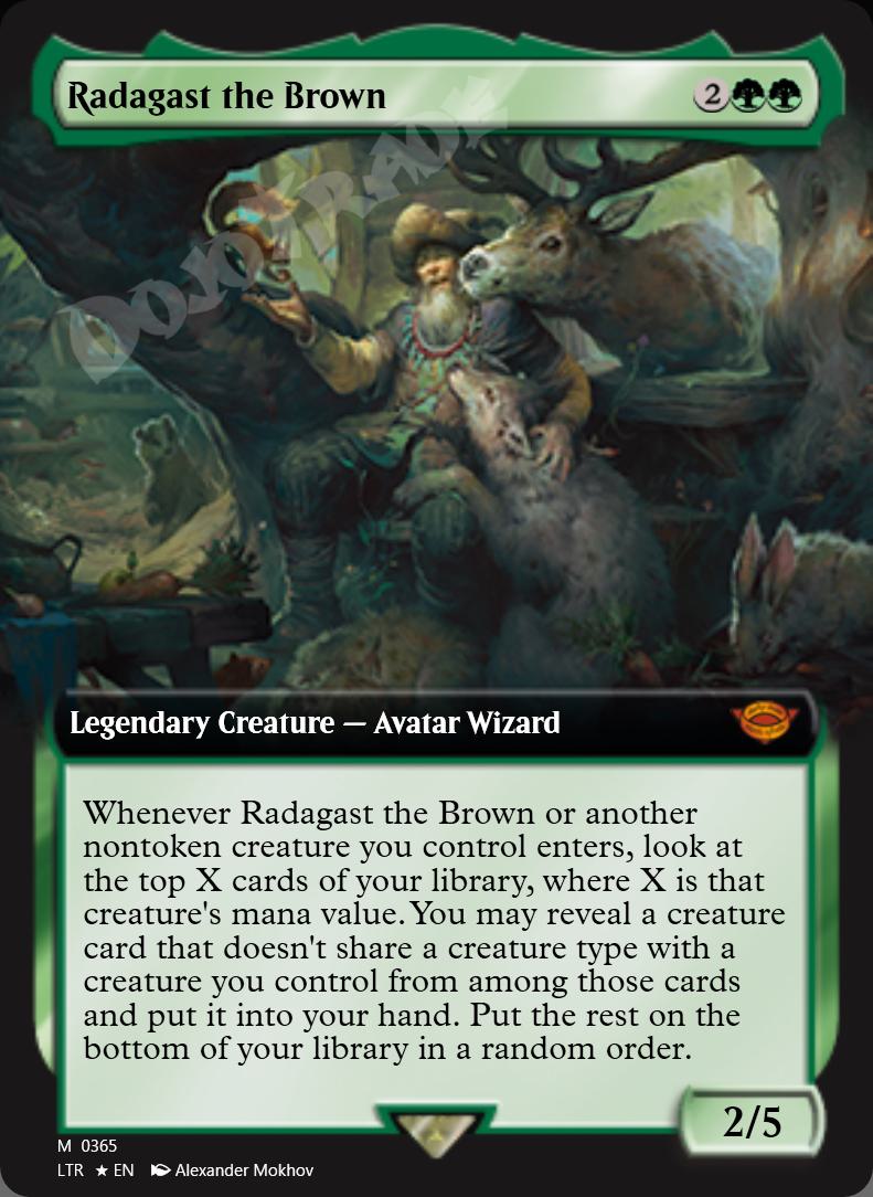 Radagast the Brown (Extended Art) FOIL