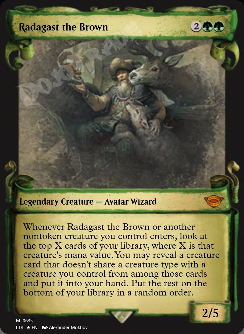 Radagast the Brown (Showcase Scrolls) FOIL