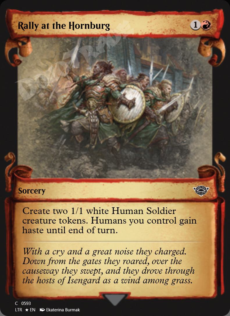 Rally at the Hornburg (Showcase Scrolls) FOIL