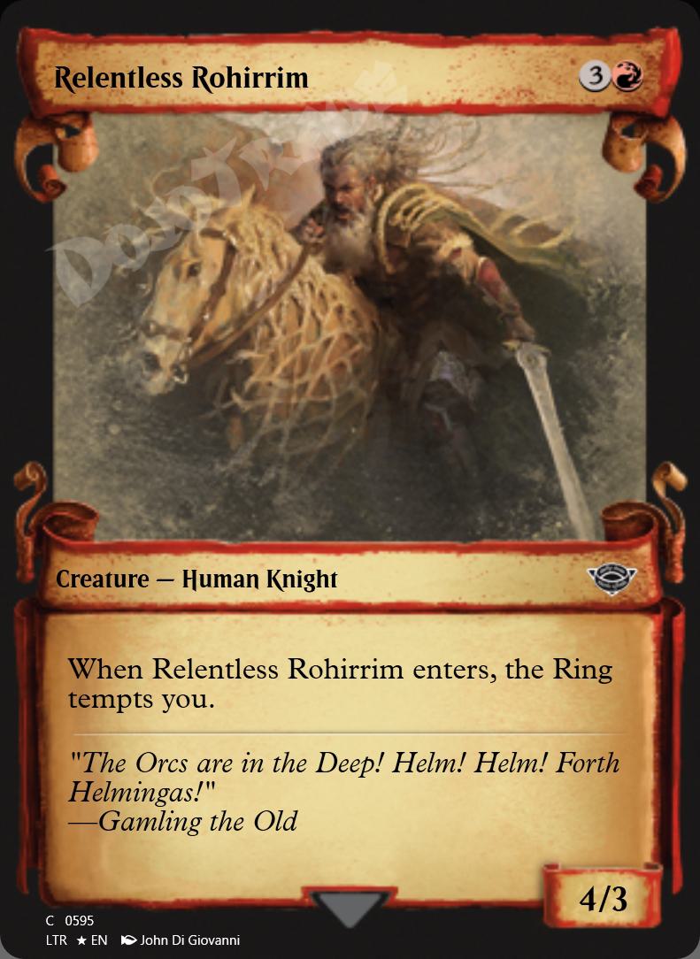 Relentless Rohirrim (Showcase Scrolls) FOIL