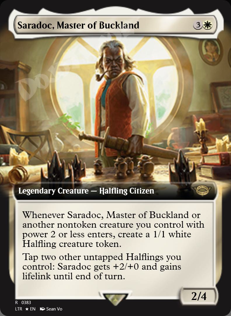 Saradoc, Master of Buckland (Extended Art) FOIL