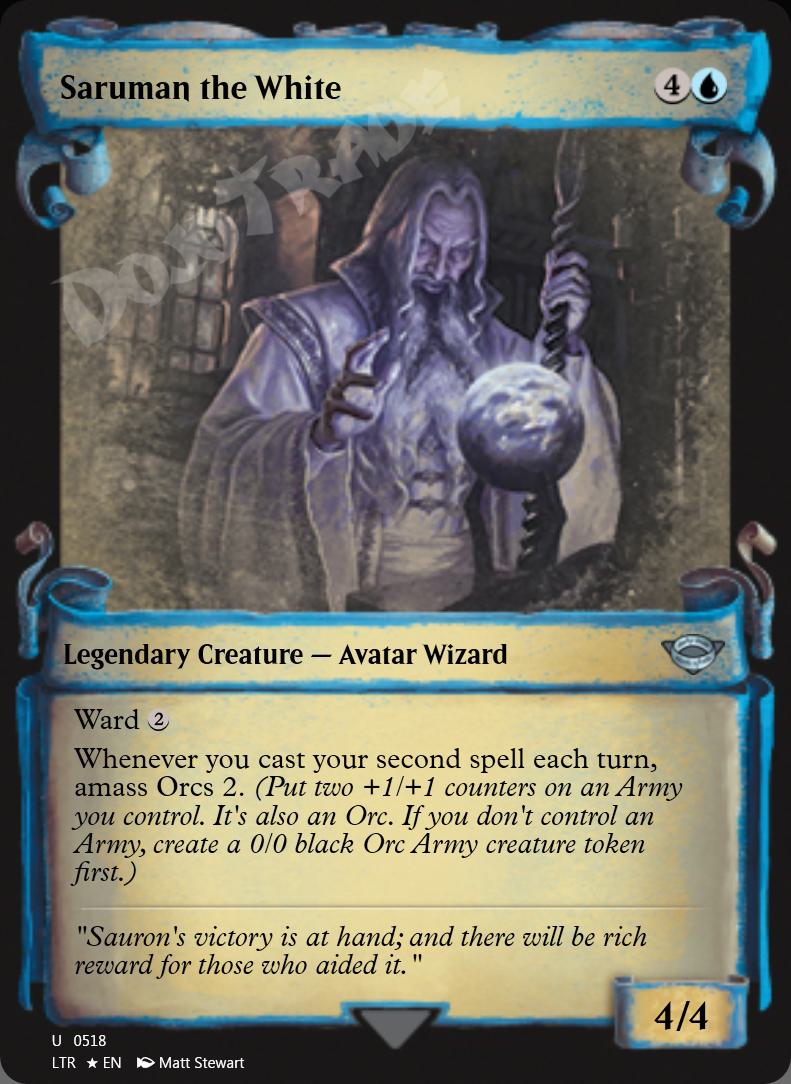 Saruman the White (Showcase Scrolls) FOIL