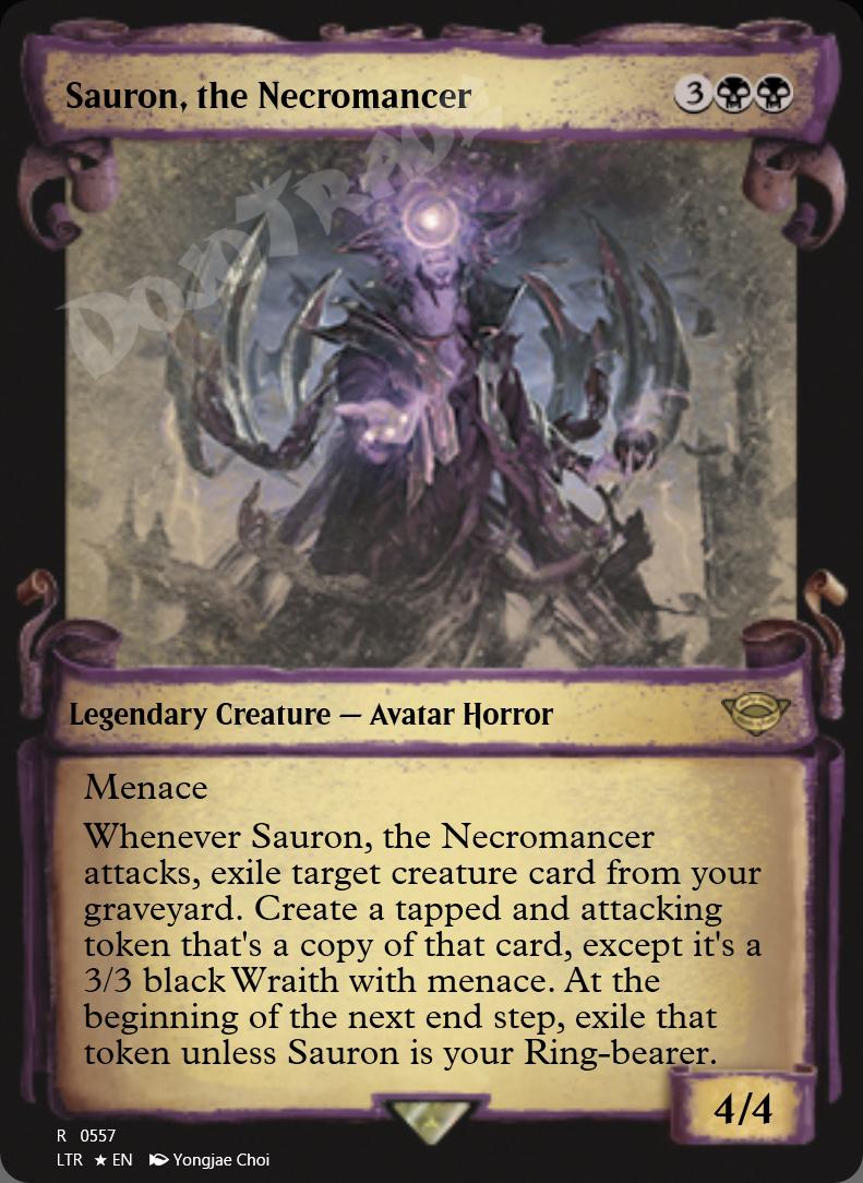 Sauron, the Necromancer (Showcase Scrolls) FOIL