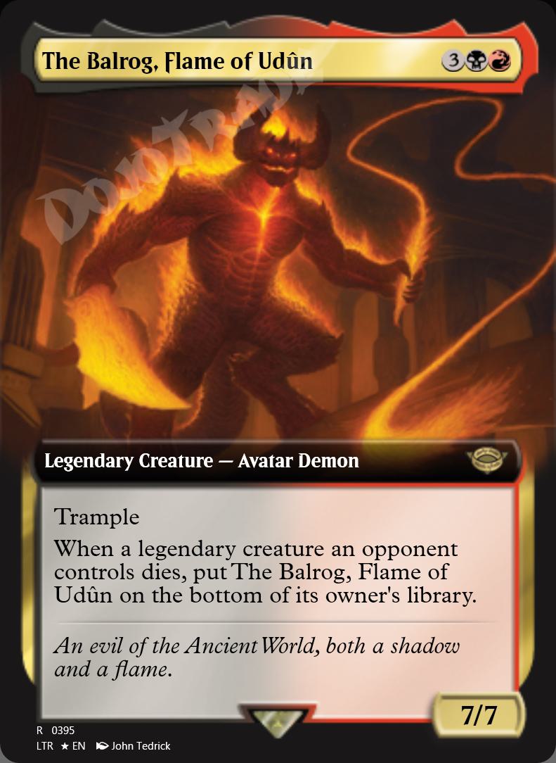 The Balrog, Flame of Udun (Extended Art) FOIL