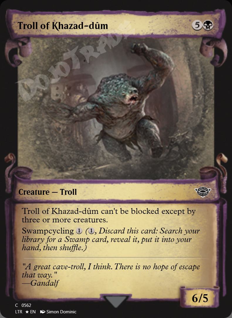 Troll of Khazad-dum (Showcase Scrolls) FOIL