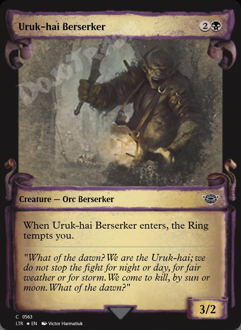 Uruk-hai Berserker (Showcase Scrolls) FOIL