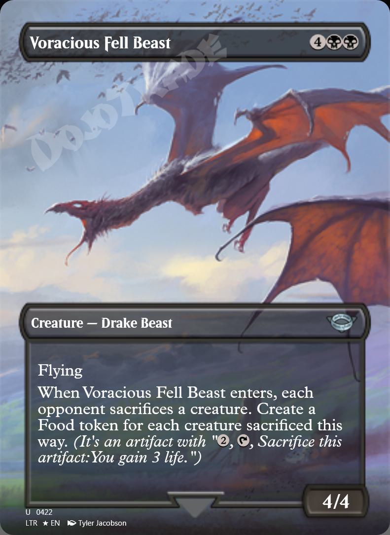 Voracious Fell Beast (Borderless) FOIL