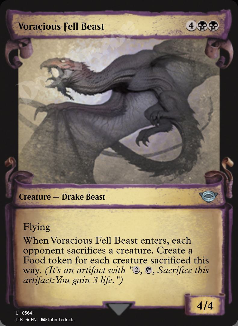 Voracious Fell Beast (Showcase Scrolls) FOIL