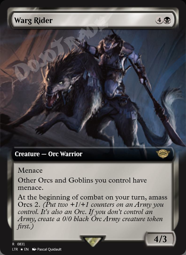 Warg Rider (Extended Art) FOIL