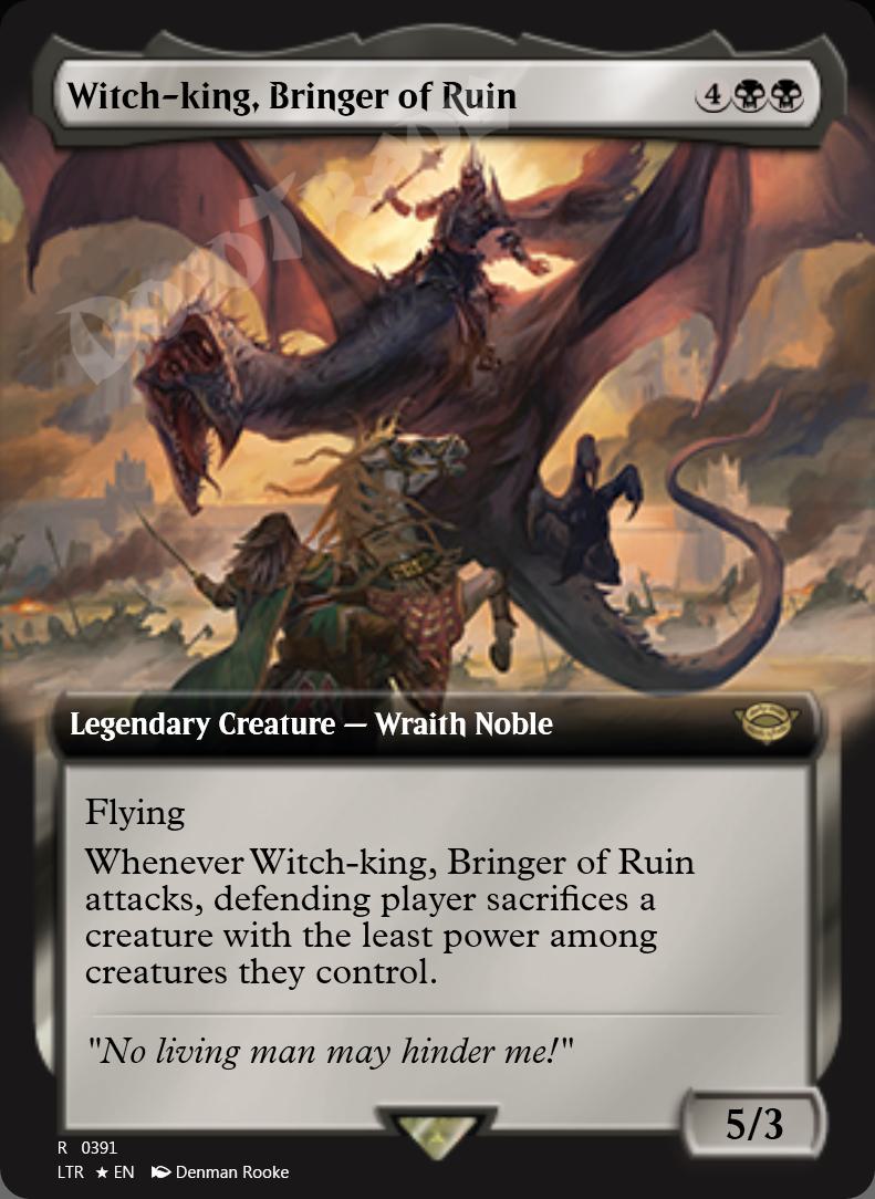 Witch-king, Bringer of Ruin (Extended Art) FOIL