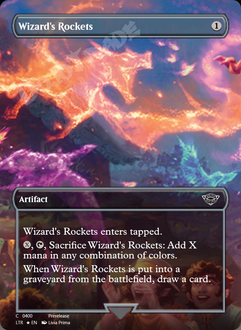 Wizard's Rockets (Borderless) FOIL