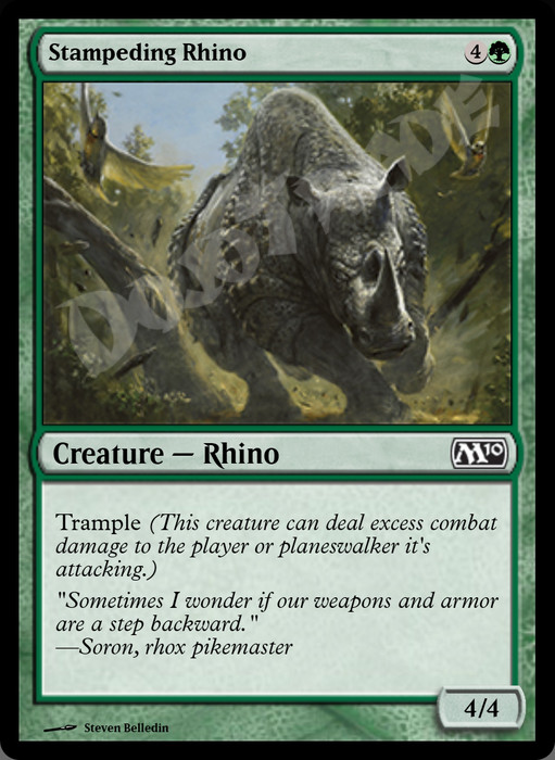 Stampeding Rhino