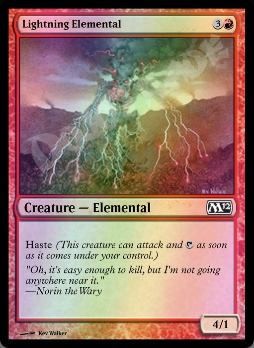 Lightning Elemental FOIL