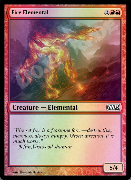 Fire Elemental FOIL