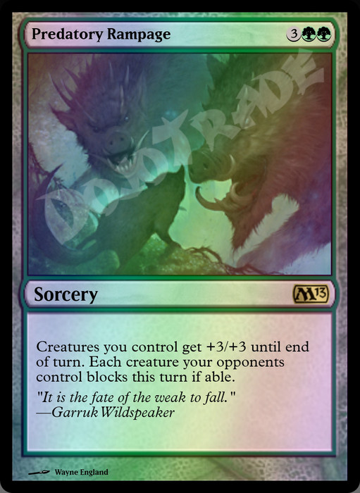 Predatory Rampage FOIL