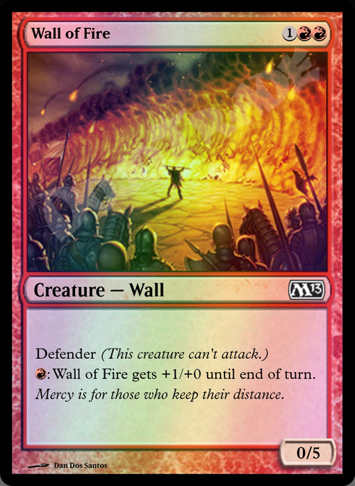 Wall of Fire FOIL