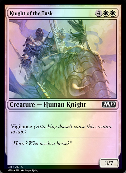 Knight of the Tusk FOIL