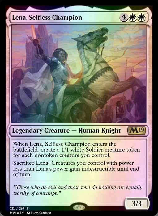 Lena, Selfless Champion FOIL