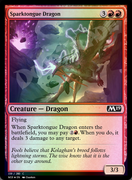 Sparktongue Dragon FOIL