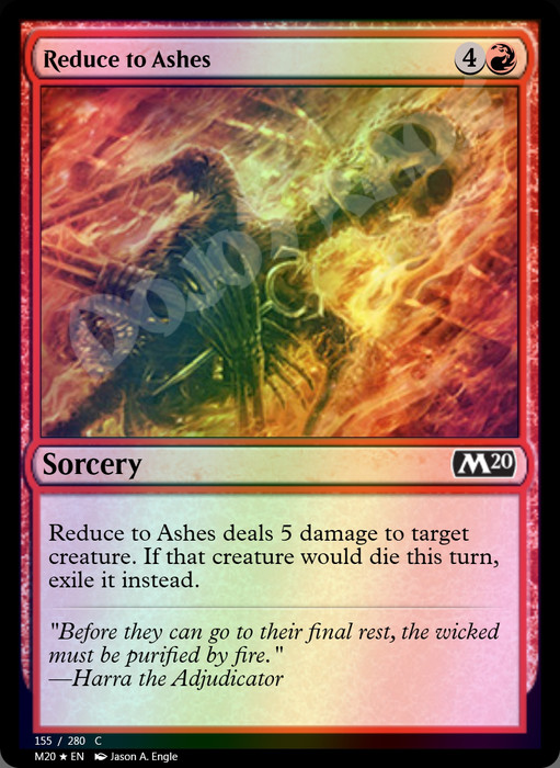 Reduce to Ashes FOIL