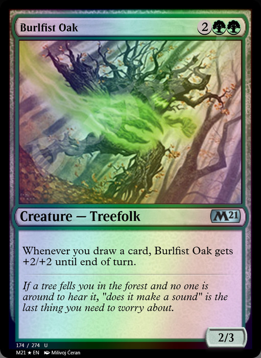 Burlfist Oak FOIL