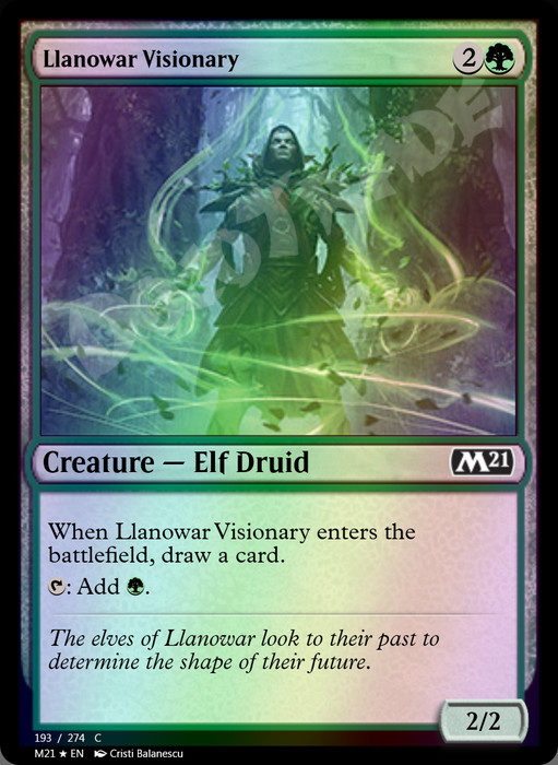 Llanowar Visionary FOIL