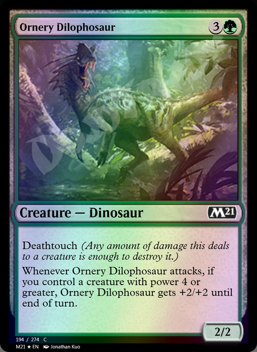 Ornery Dilophosaur FOIL