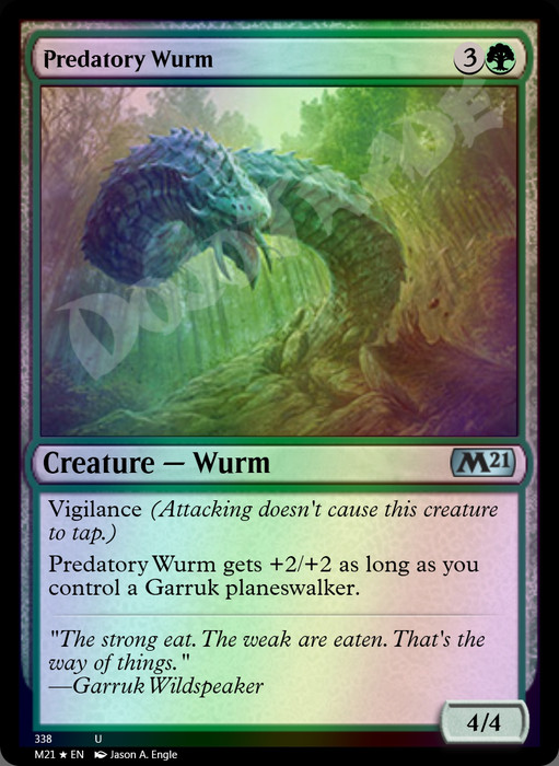 Predatory Wurm FOIL