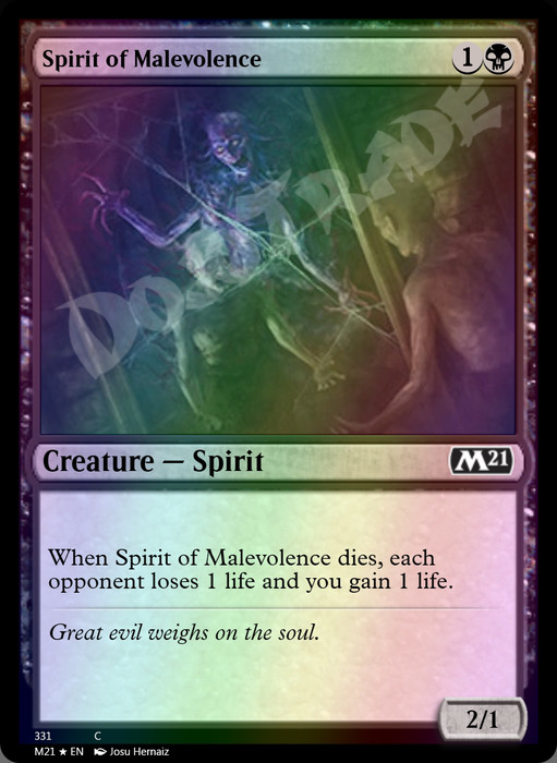 Spirit of Malevolence FOIL