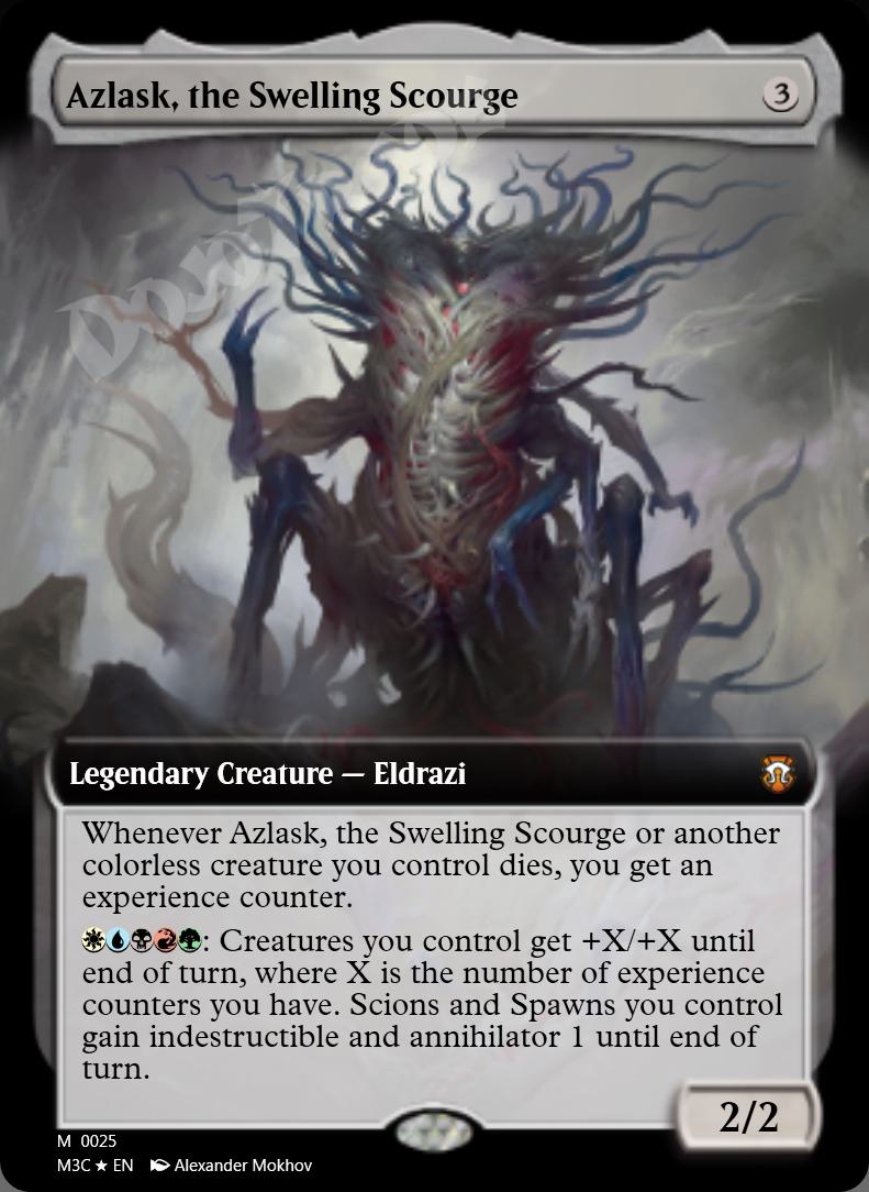 Azlask, the Swelling Scourge (Extended Art) FOIL