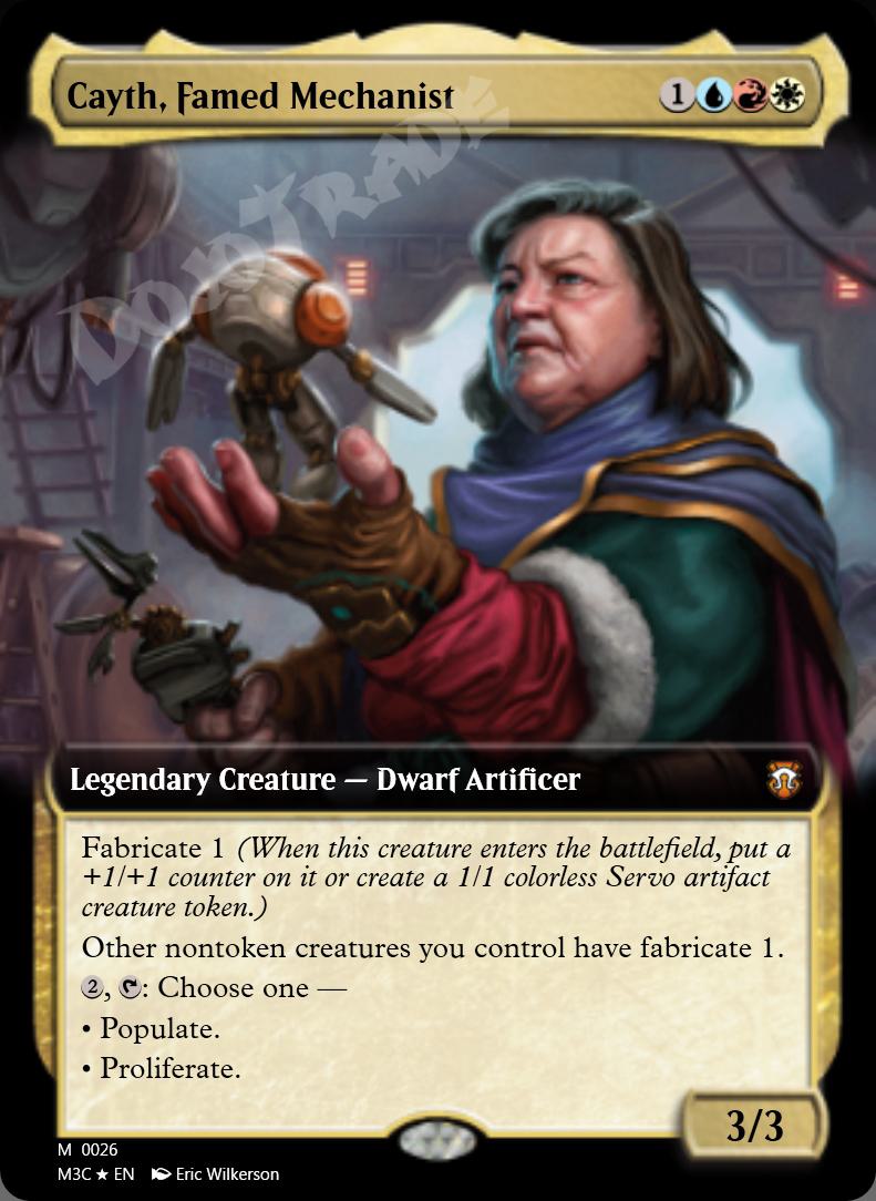 Cayth, Famed Mechanist (Extended Art) FOIL