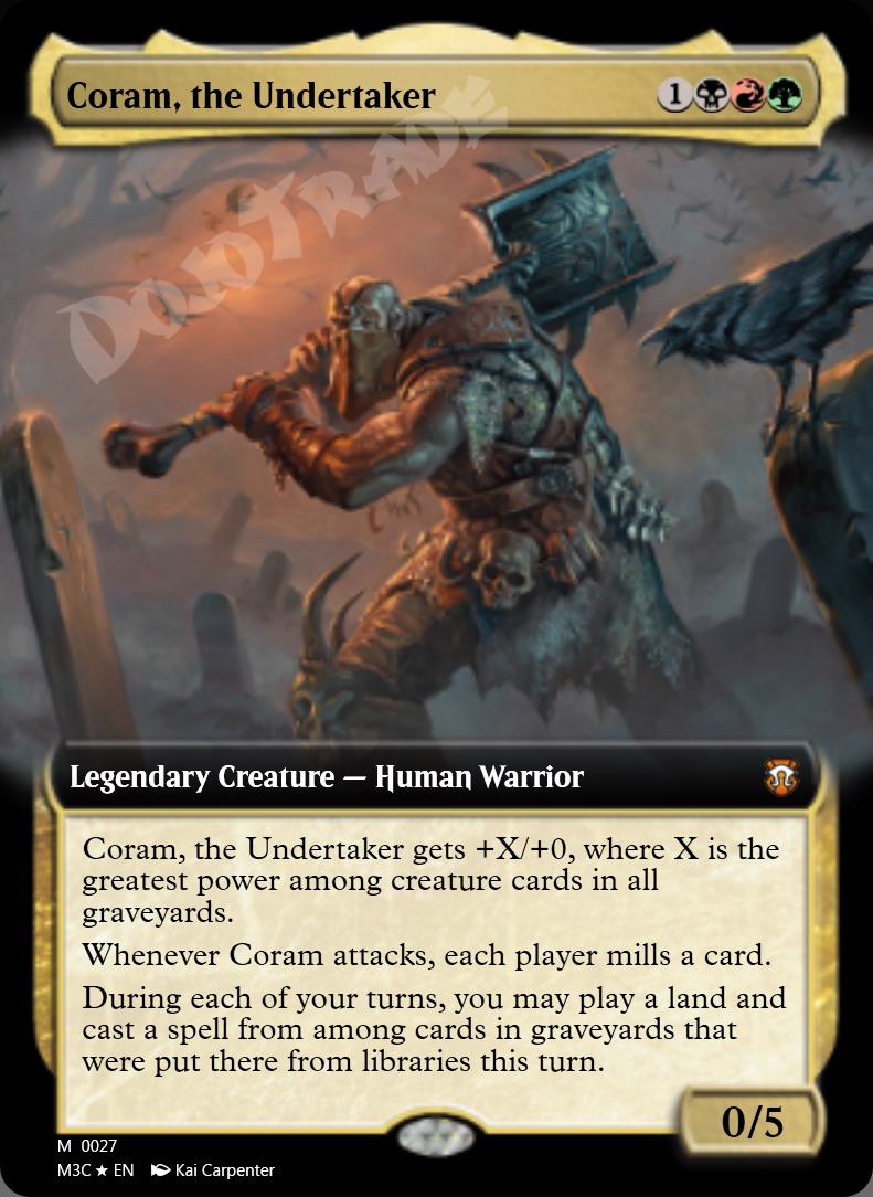 Coram, the Undertaker (Extended Art) FOIL