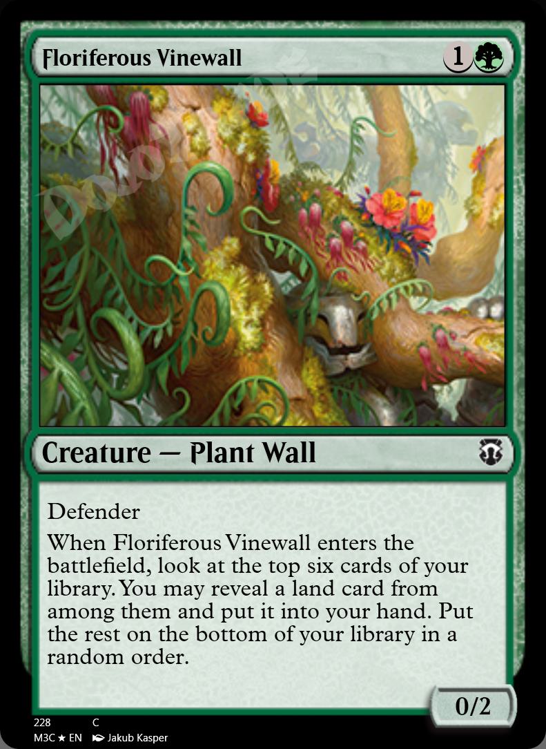 Floriferous Vinewall FOIL