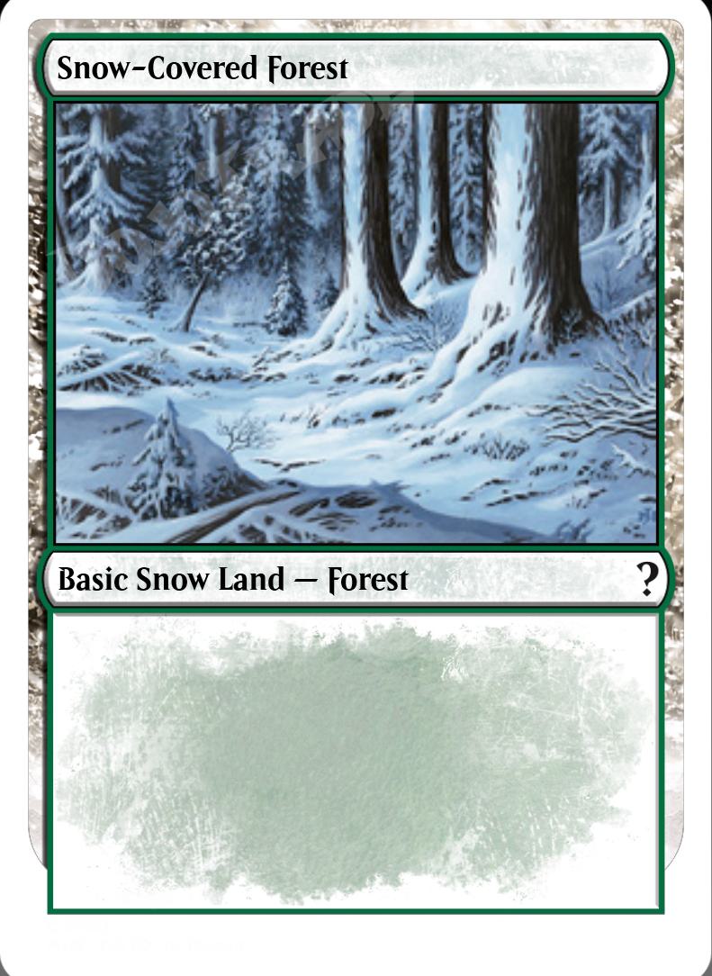 Snow-Covered Forest FOIL