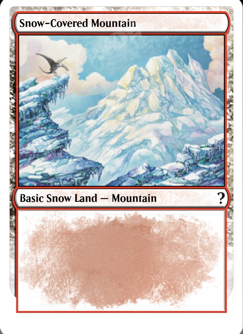 Snow-Covered Mountain FOIL