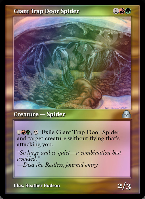 Giant Trap Door Spider