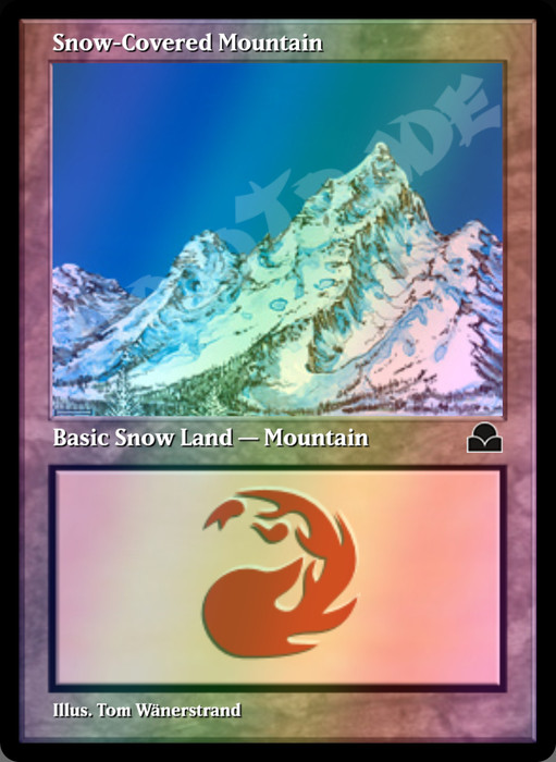 Snow-Covered Mountain FOIL