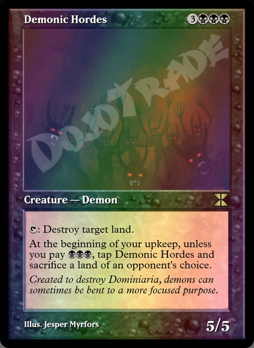 Demonic Hordes FOIL