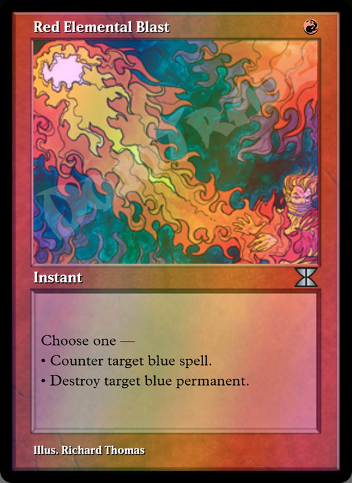 Red Elemental Blast FOIL