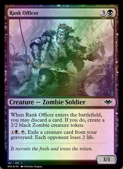 Rank Officer FOIL