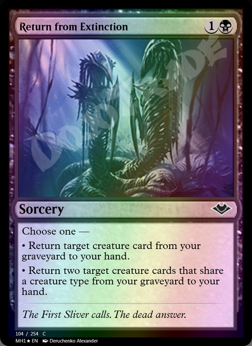 Return from Extinction FOIL