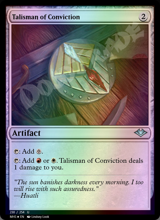 Talisman of Conviction FOIL