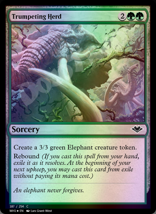 Trumpeting Herd FOIL