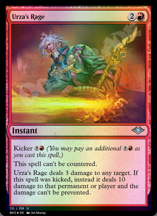 Urza's Rage FOIL